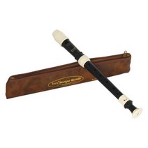 IRIN-8 홀 바로크 레코더 클라리넷 플루트 목관 악기 음악 교육 도구 선물 PU 가방 + 청소 도구 신제품, Black