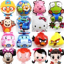 파티스 바람개비풍선묶음 10개씩, 앵그리옐로우, 10개