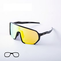 BMC롱토스라이트 스포츠선글라스+클립, 블랙/옐로우