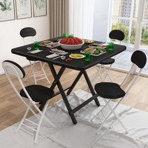 본톤 접이식 식탁 테이블 사각형 가정용 아파트 임대 집 휴대용 스톨 야외, [18] 월너트 칼라탁상 대형 8080높이 68메이플