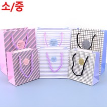체크 패턴 종이 기념품 선물 쇼핑백 선물가방 향수쇼핑백 종이백, 단일사이즈