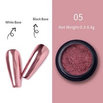 금속 네일 미러 글리터 파우더 네온 진주 안료 더스트 샤이니 골드 실버 파인 크롬 플레이크 DIY 액세서리, 한개옵션1, 01 Mirror 05