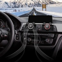 쏘렌토 MQ4 온도계 겸용 차량 송풍구 방향제 선물, 실버, 레몬라벤더 10ml