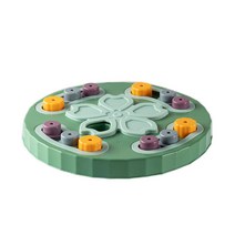 Dog Puzzle Toys Slow Feeder Interactie Increase Puppy IQ Food Dispenser Slowly Eating NonSlip Bowl Pet Cat Dogs Training Game, 06 Green 2