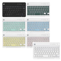블루투스 컬러 슬림키보드 8인치 10인치 13인치 안드로이드 윈도우 ios mac호환 10m연결 c-type 충전 3개월 대기모드 45시간 작업 적은소음, 블랙