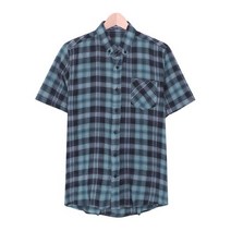 스콰즈 반팔 셔츠 SBI016 2COLOR 남여공용 체크 여름 남방