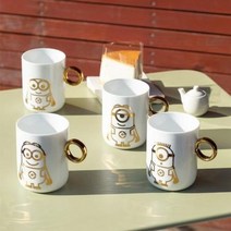 미니언즈/골드링/머그잔(360ML)/캐릭터/음료컵/커피잔, 상세페이지 참조