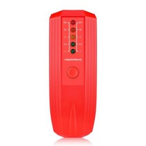 휴대용 전자기장 EMF 가우스 측정기 고스트 사냥 탐지기 비정상 파도 연구용 EMF 자기장 탐지기, Red Red Paster