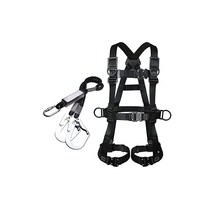 Baldr Hoder 신규격적합 풀 하네스 안전띠 신규격세트 수평형퇴비벨트 신축식더블랜야드 2022 신규격 일본어설명서 검은사복 원터치 버클 안전띠 하네스형 안전띠 사용가능질량 100kg 낙하방지 전기공사 고소에서의 안전작업 소방 공중작업에 적합합니다 지붕수리 임업벌채