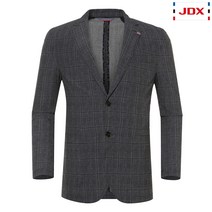 JDX 골프 남성 매직홀 프린트 체크 자켓 X2SMWKM03
