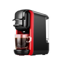 업소용 커피머신 자동 캡슐 커피 메이커 19BAR 머신 3 in 1 Expresso for Nespresso/Dolce Gusto/Powder Office 주방 용품, 01 Red Coffee Maker, EU