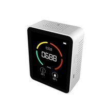 실내 공기질 측정기 CO2 감지기 가정용 온도 습도 감지 도구 스마트 이산화탄소 테스터, [02] B without battery