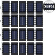 LED 태양광 센서등 전등 정원등 10 벽 램프 야외 방수 조명 위/아래 집 정원 베란다 마당, [18] 10LEDWhite 20PCS, [01] Solar