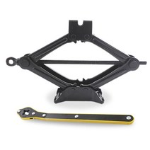 자동차 잭 수동 타이어 교환 전용 자키 받침대 리프트 승용차 소형차 카 세트, 수평 2 톤