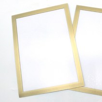 A4벽에붙이는액자 사진접착액자 그림자석프레임 금색