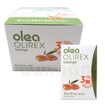 올레아 올리렉스 로젠지 48g/올리브잎 추출액/무설탕/목/허브/캔디/사탕, 10개, 48g