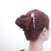 가배리본 하우꽃과새 비녀 DIYSET 헤어비녀 한복머리 뒤꽂이 만들기 부자재