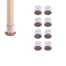 Forkom 테이블 의자 층간소음 체어슈즈 의자발커버 8P, 원형