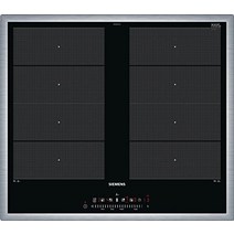 독일 수입 인덕션 Siemens EX645FXC1E iQ700 4구 인덕션 올프리존 호브 전기 세란 유리 세라믹 58.3cm 플렉시블 쿠킹 존-2 개의 다양한 인덕션 쿠킹, 단일