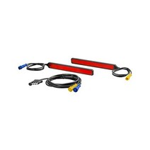 CURT 53201 보조 자동차 LED 조명 스트립 히치 카고 캐리어 자전거 랙 2팩 레드, 2개