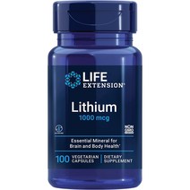 Life Extension Lithium 라이프익스텐션 리튬 1000mcg 100정