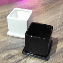 오너클랜 모던 도기화분 미니-유광정사각 8x8x8cm, 상품선택, 화이트 유광