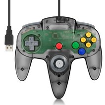 N64 비트 USB 유선 게임 스틱 조이 패드 컨트롤러 Windows PC 용 MAC Linux 라즈베리 파이 3 Sega Genesis, 한개옵션1, 01 1pc