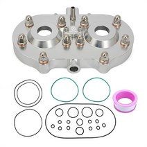 atv부품 4륜바이크부품 야마하 밴시 스톡 앰프용 cub air 실린더 돔 쿨 헤드 쉘 스터드 o-링 키트 블랙 아노다이즈드 파인 밀링 베어 알루미늄, 찢어진 조각, 찢어진 조각