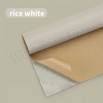 가죽시트지 PU 수리 패치 200x138cm 자체 접착 소파 라미네이트 스티커 고무 패브릭, 04 200X138cm, 02 creamy-white