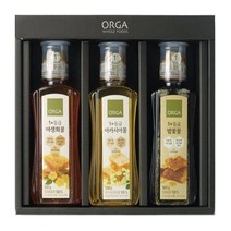 답례 감사 명절 선물세트 ORGA 꿀 1호 야생화 아카시아 밤꽃꿀 1box 회사 교회 친정 처가 시댁 큰댁, 39개