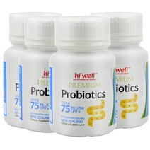 하이웰 뉴질랜드 프리미엄 750억이상 프로바이오틱스 유산균 60캡슐 4통