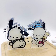 포차코 아크릴 연필꽂이 산리오 다용도 볼펜 연필 신학기 선물, 포차코 아이스크림