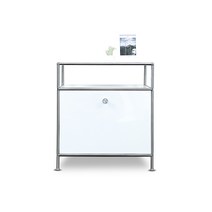 아크리코 RICO 500 DOOR 1x1 1단 모듈가구 모듈거실장 수납장 장식장 선반 거실장, 화이트, 500 1x1 A, 깊이 400