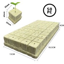 종자 스타터 흙 심기 스폰지 정원 큐브 성장 락 울 플러그 흙이 없는 문화 기판 정원, 40x25x25
