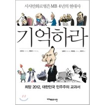 기억하라:시사만화로 엮은 MB 4년의 현대사, 헤르츠나인, 유한이 저/손문상,장봉군,김용민,권범철 그림