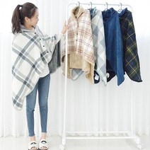 무릎담요 망토담요 양면 똑딱이 양털담요 포근한