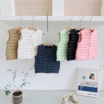 영유아동 가벼운 패딩 조끼 3색 100-140
