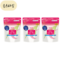 [해외] 일본 메이지 아미노 콜라겐 리필 196g 3개 분말 파우더 리필팩 올스타일 일본직구