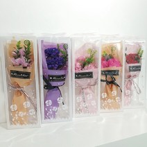 [이거찜] 향기가득 카네이션 비누꽃다발 플라워박스 꽃바구니 어버이날 스승의날, (핑크)6 성년을축하합니다