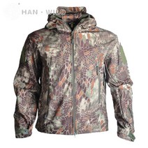 파카 패딩 자켓 육군 전술 상어 가죽 Softshell TAD 자켓 야외 위장 사냥 의류 하이킹 캠핑 Windproof Hood