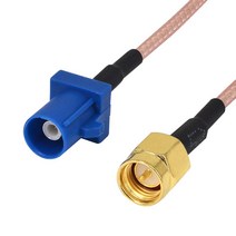 LiiUoDo 차량용 GPS 안테나 어댑터 케이블 SMA 수-파크라 C 블루 동축 피그테일 차량 트럭 SUV 자동차 스테레오 헤드용, [05] 500CM