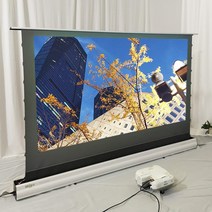 전동스크린 캠핑용 대형 윤씨네 액자형 4K 8K PET 크리스탈 전동 삼성 프리미어 LSP, 2.120 인치