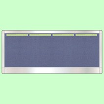 스텐 게시판 4구 가로 C형 집게형 안내판 1010 470mm, 상세페이지 참조, 1개