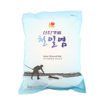 신안 갯벌 천일염 3kg 굵은소금, 단품