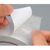 손으로 찢어쓰는 양면테이프 대용량 20M 시공자재 벽지 다이어리 포장재 입주공사, 48mm