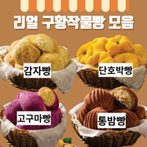 구황작물빵 감자 고구마 단호박 통밤 (90g 15개입), 리얼고구마빵