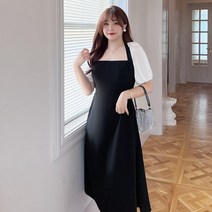 88 빅 사이즈 봄 여름 가을 원피스 배색 돌잔치 통통 ootd 동대문 하체 비만 결혼식 뚱뚱한 하비 쇼핑몰 랩 99 신도시 엄마 출근룩 코디 맘 77 의상 의류