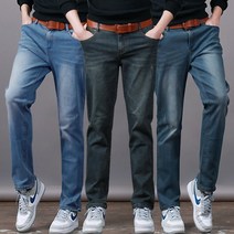 스댕클럽 남성용 히든밴딩 스판 워싱 데일리 청바지 SKD9610