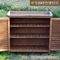조립식창고 소형조립식창고 야외미니창고 이동형창고 조립식미니창고 야외조립식창고, 브라운 2