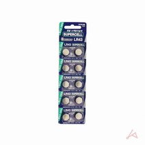 슈퍼셀 supercell 동전건전지 코인건전지 10개입 LR-43